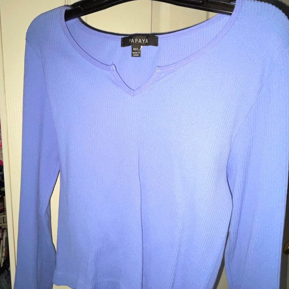 Purple/baby blue Long Sleeve
